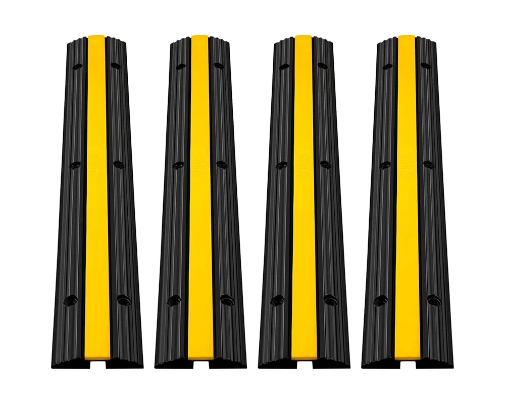 1 Channel Cable Protector Solid Ramp 4 Pack - Image 2