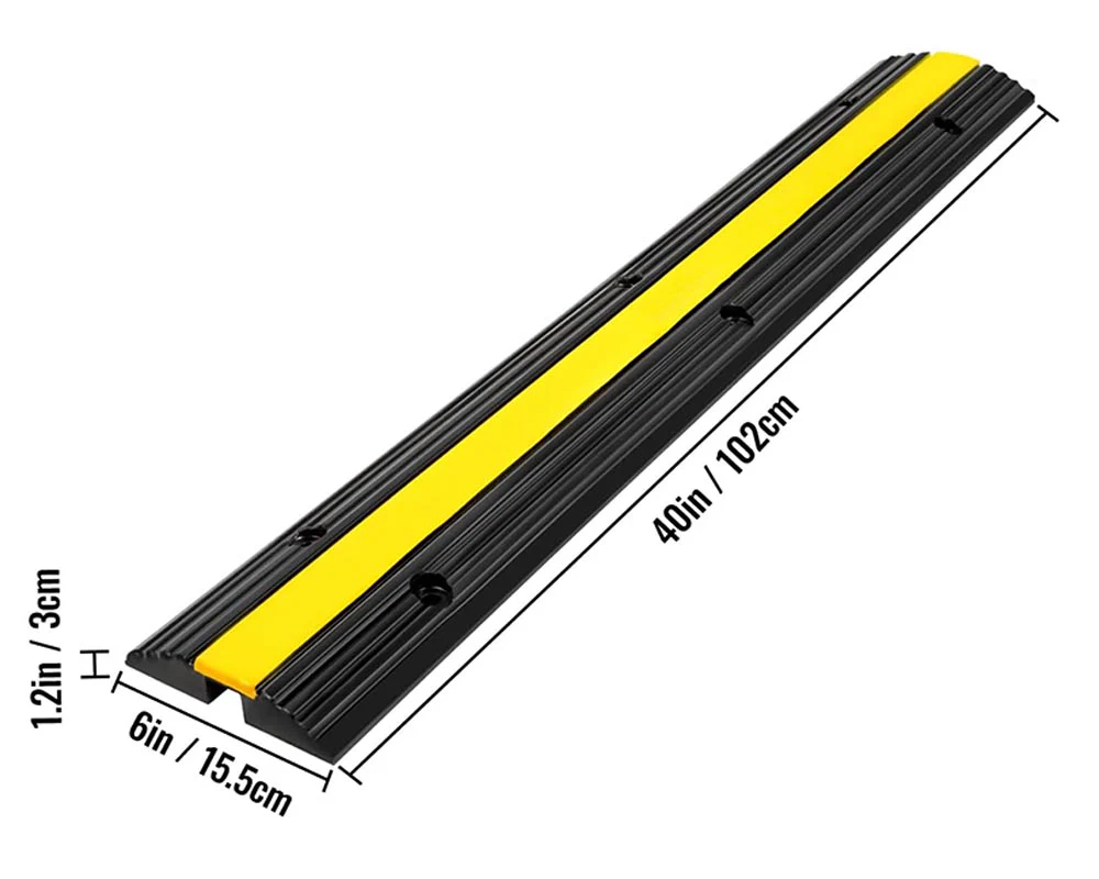 1 Channel Cable Protector Solid Ramp 4 Pack - Image 9