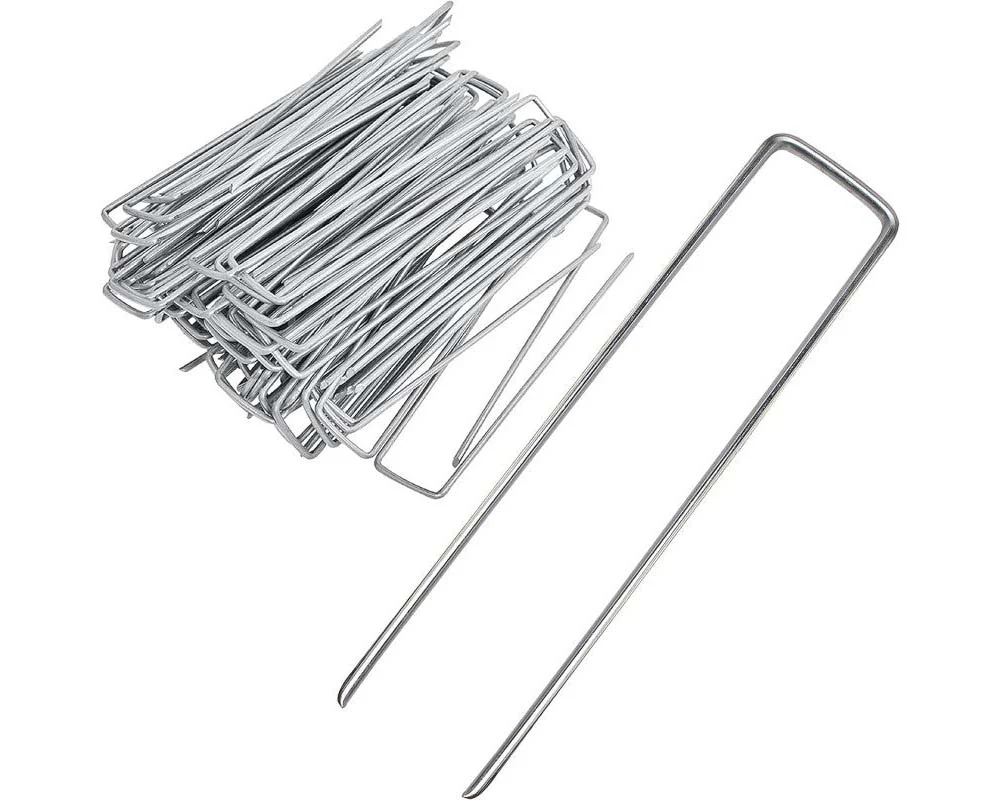 100pcs Weed Mat Pins Galvanised Garden Landscape Staples - Image 6