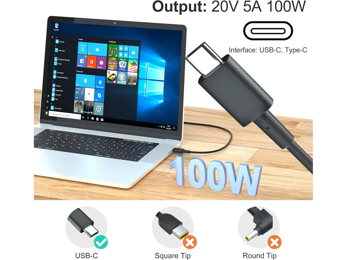 100W USB C AC Adapter - Image 4