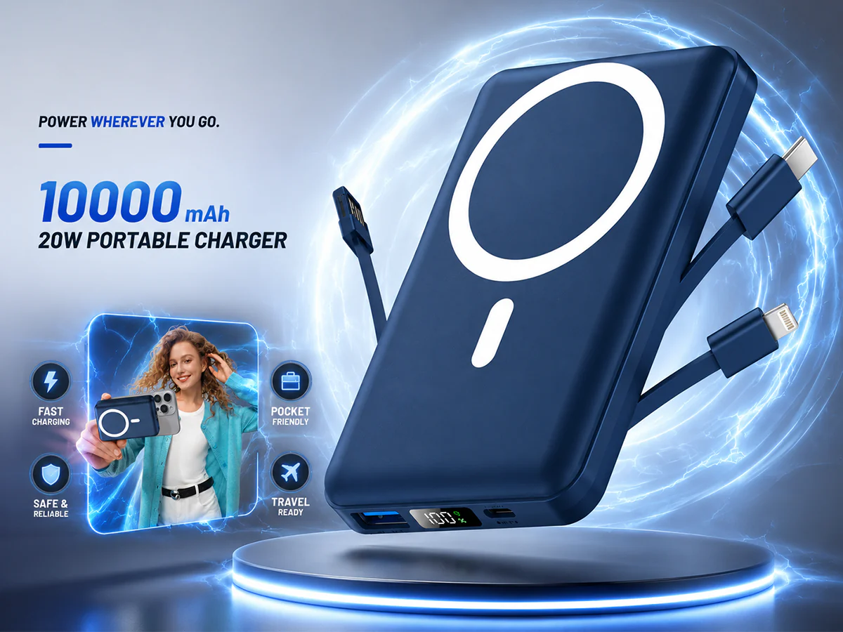 10000mah Wireless Charging Power Bank - Image 2