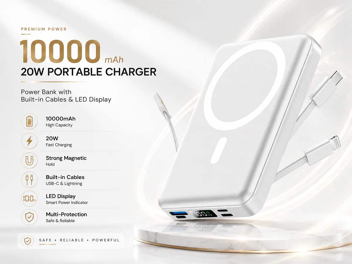 10000mah Wireless Power Bank - Image 2