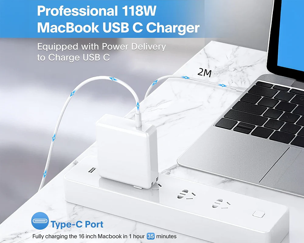 MacBook Pro Charger 118W USB C Replacement - Image 3