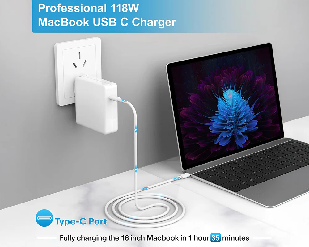 MacBook Pro Charger 118W USB C Replacement - Image 5