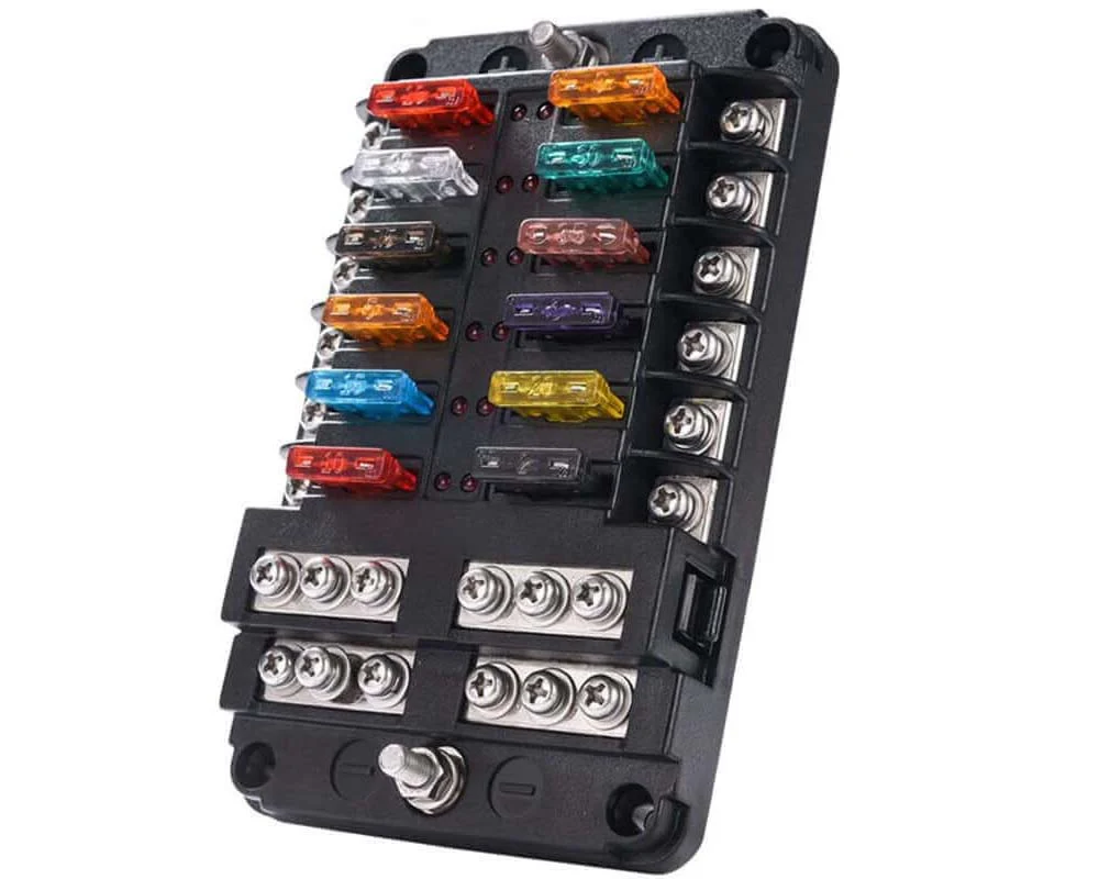 12 Circuit Negative Bus Blade Fuse Block - Image 7