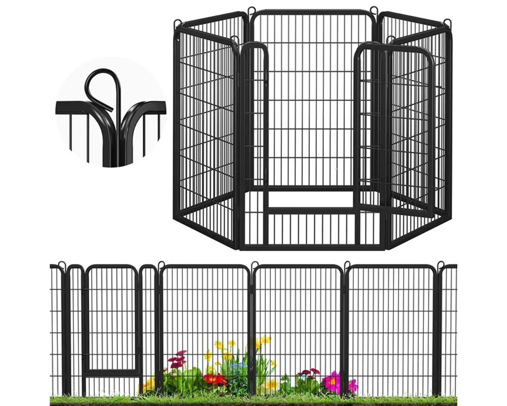 12 Panel Heavy Duty Pet Playpen with Door - Image 5