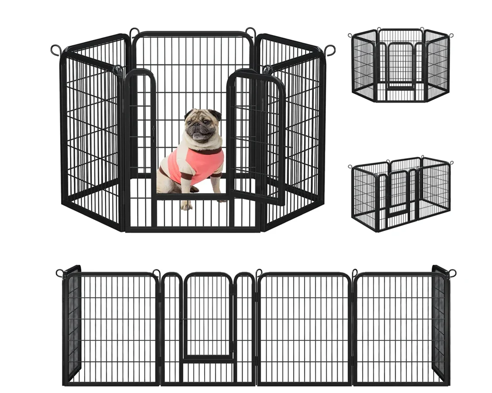 12 Panel Heavy Duty Pet Playpen with Door - Image 7