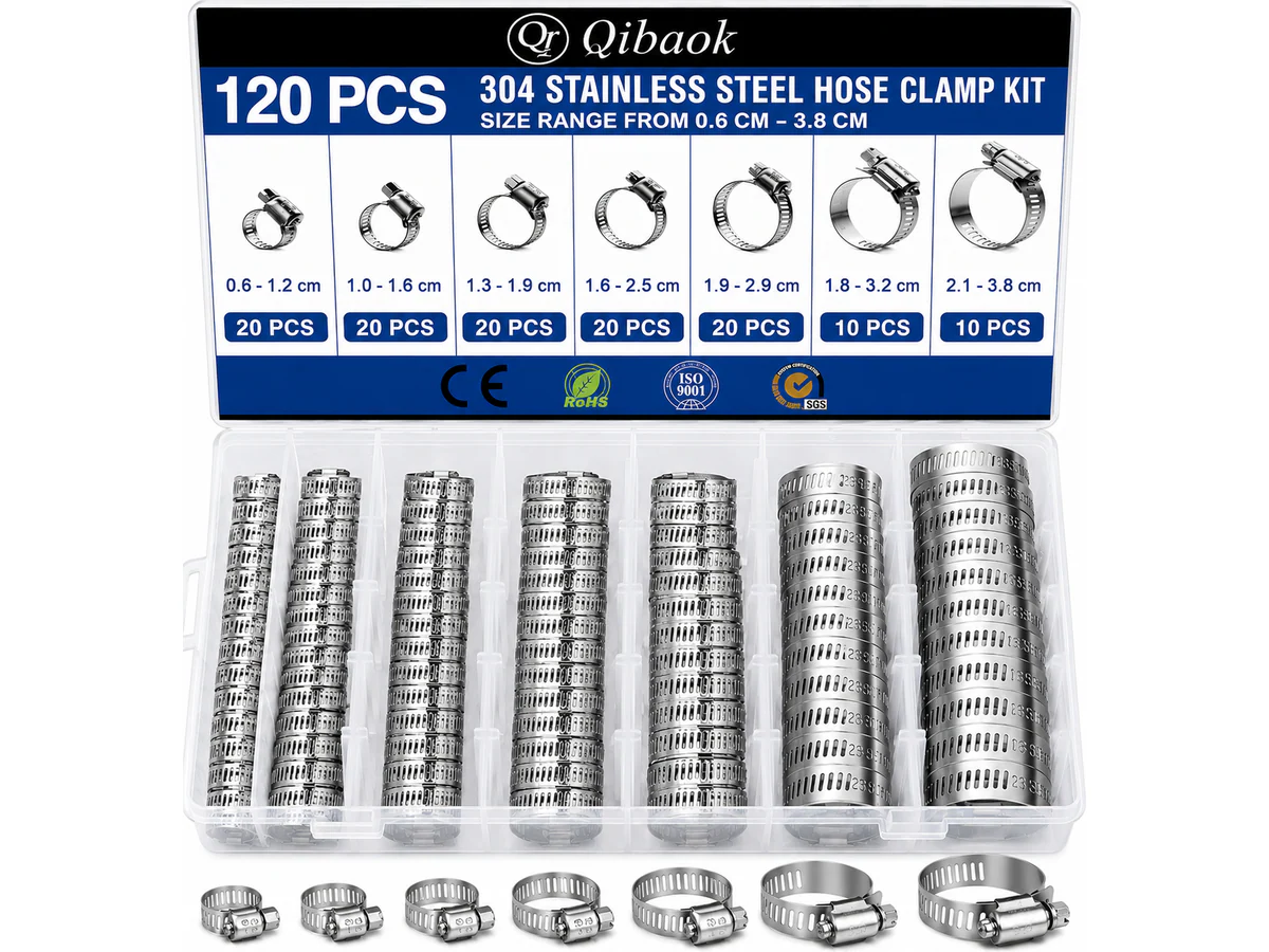 120PCS Hose Pipe Clamps Clips - Image 4