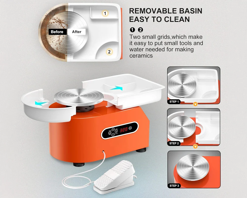 1200W Pottery Wheel Machine - Image 5