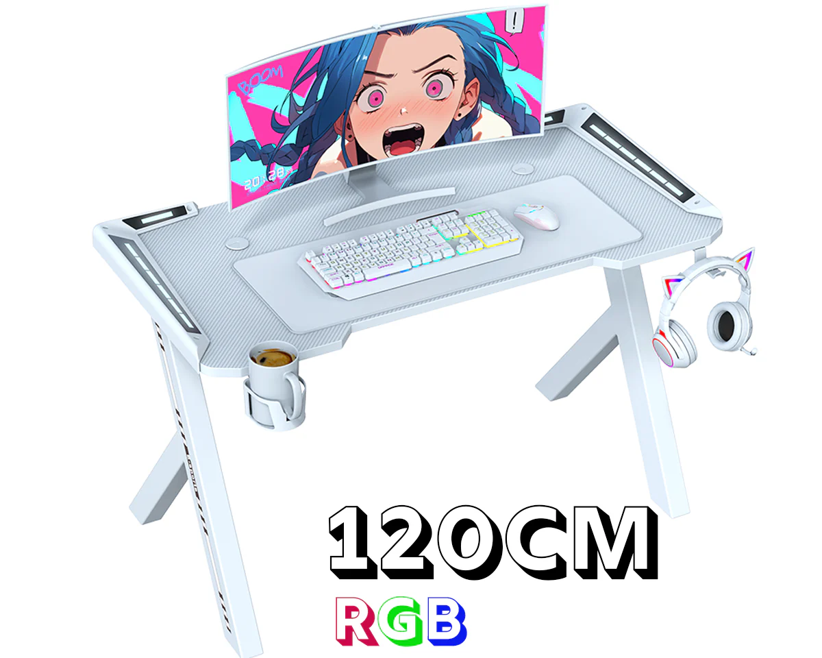Gaming Desk with RGB LED Lights - Image 3