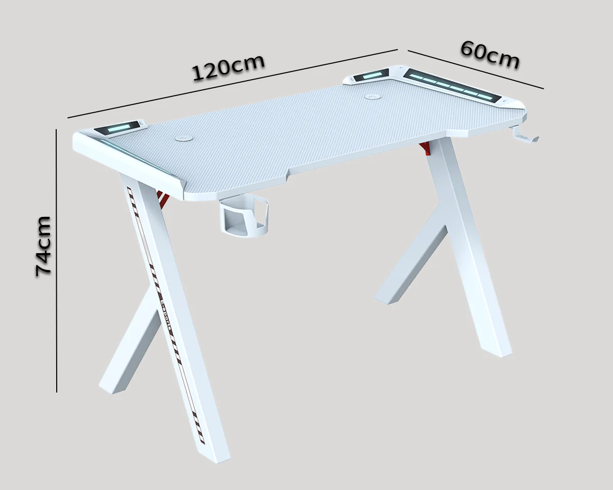 Gaming Desk with RGB LED Lights - Image 9