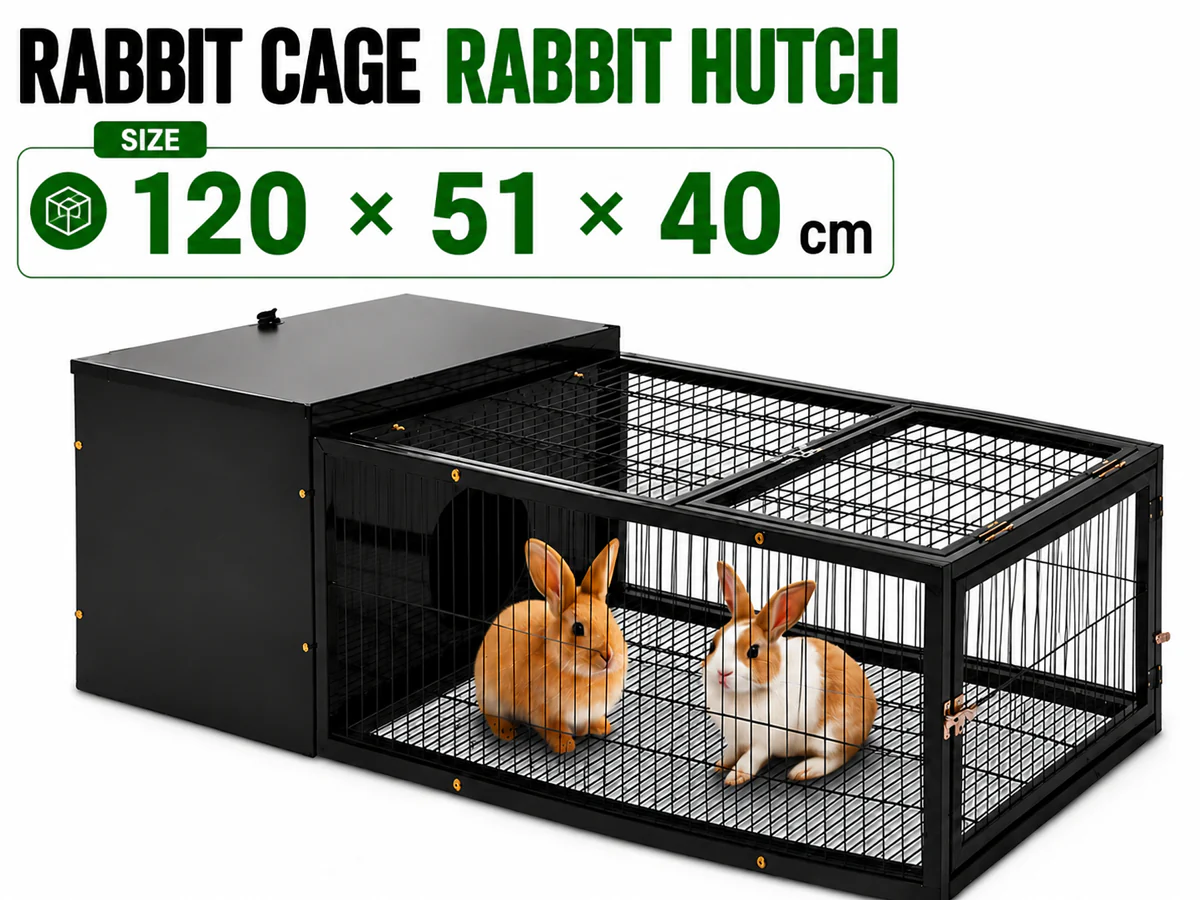 Rabbit Cage Rabbit Hutch Metal Pet Playpen - Image 2