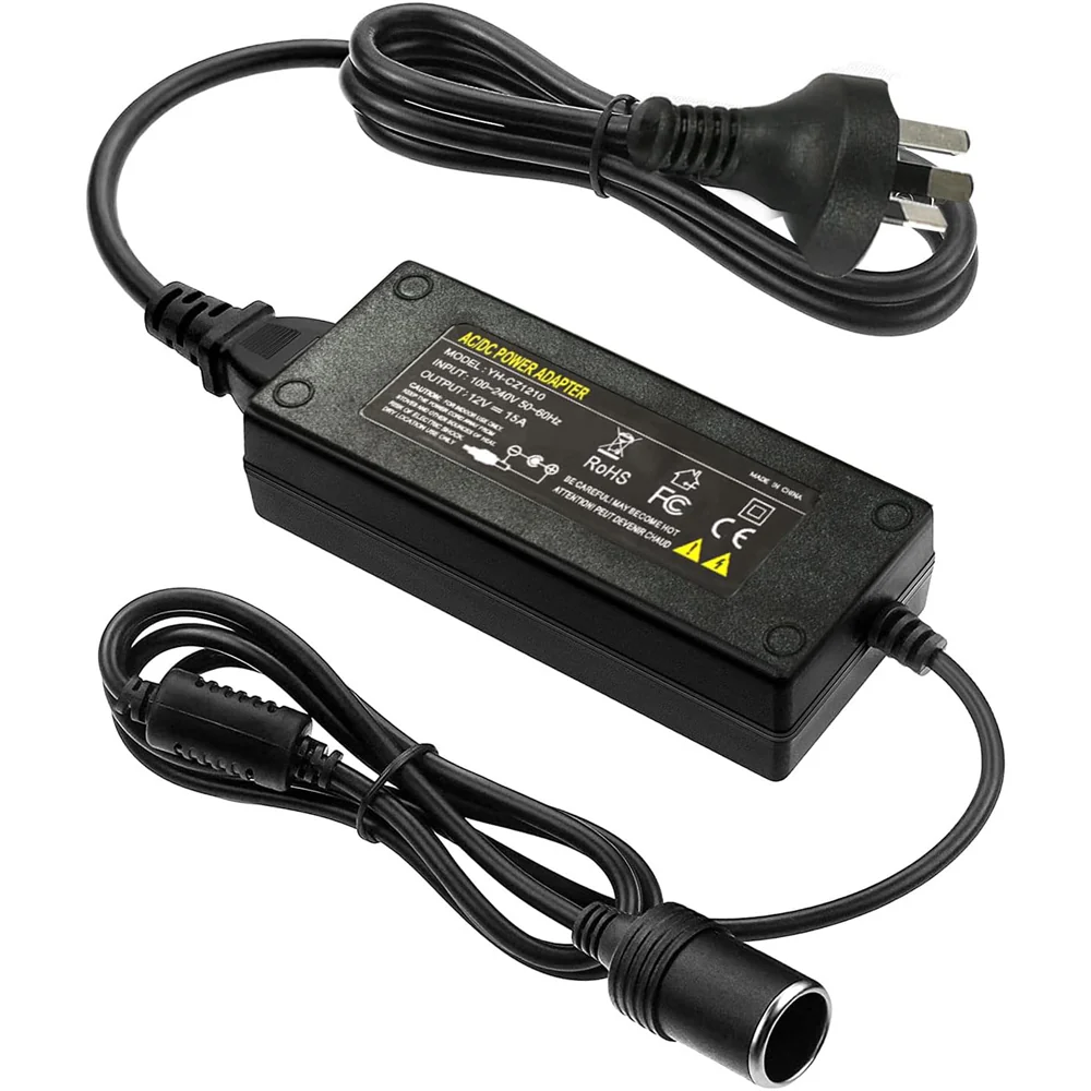 120W AC to DC Power Adapter Converter 230V-12V Car Cigarette Socket Charger