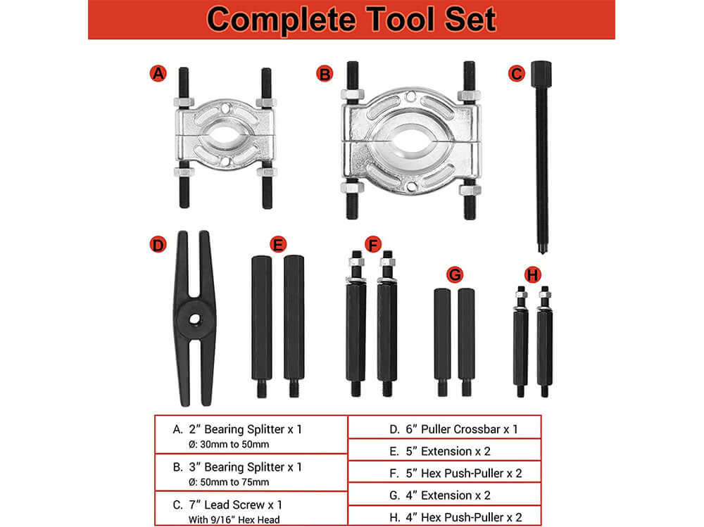 Bearing Extractor 12PCS - Image 7