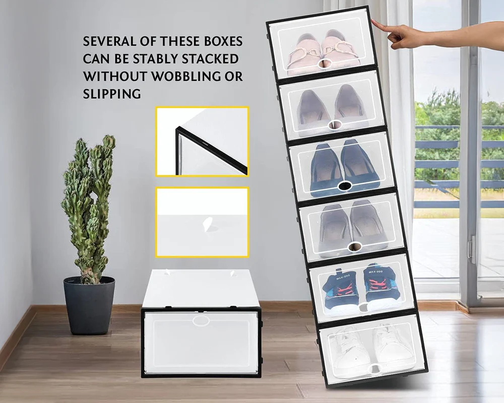 Shoe Storage Box Drawer Rack Cabinet - Image 4