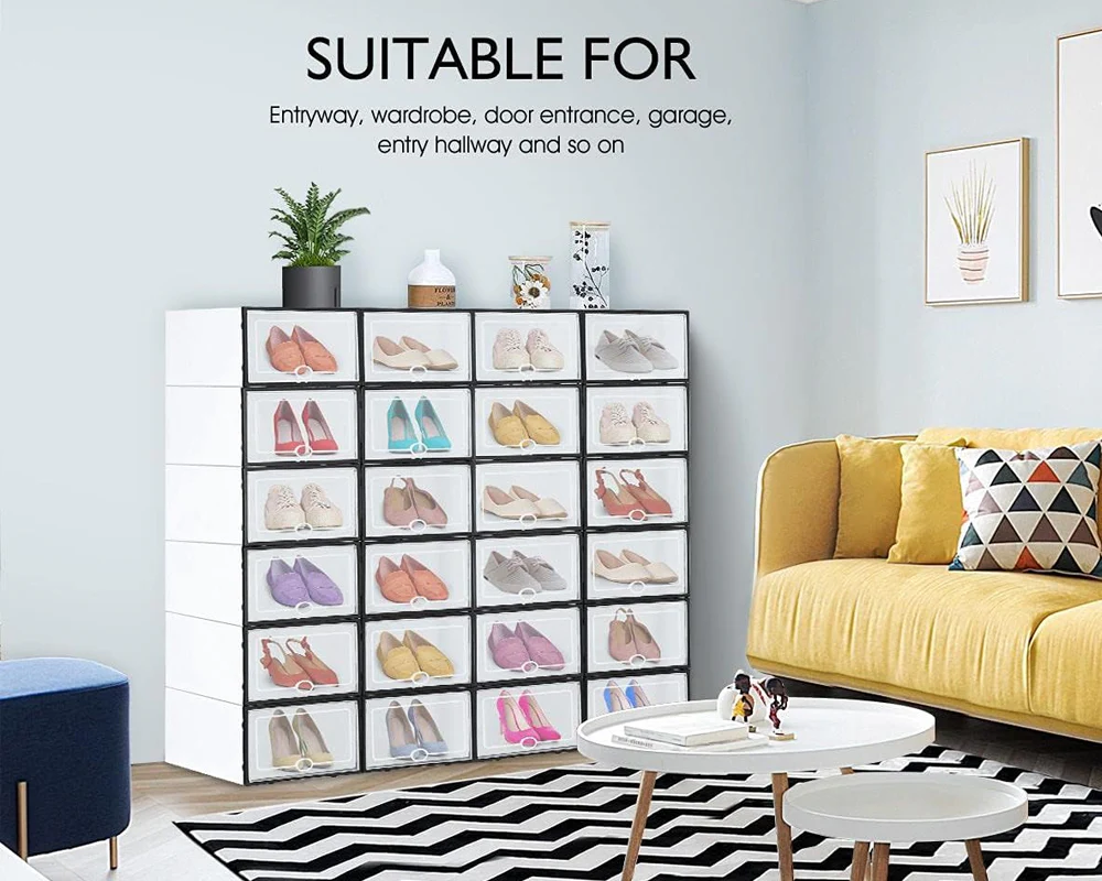 Shoe Storage Box Drawer Rack Cabinet - Image 7