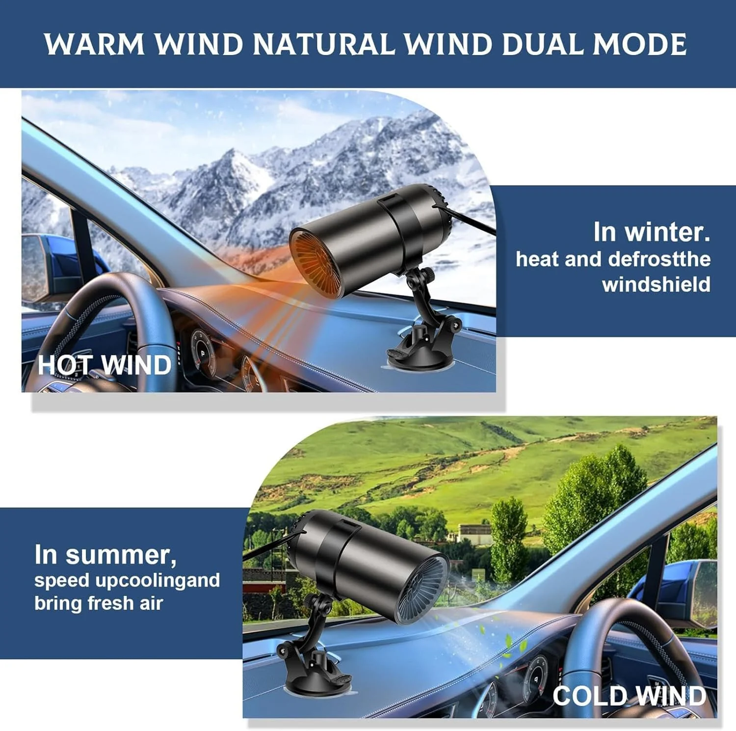 12V Car Heater with Defroster - Image 11