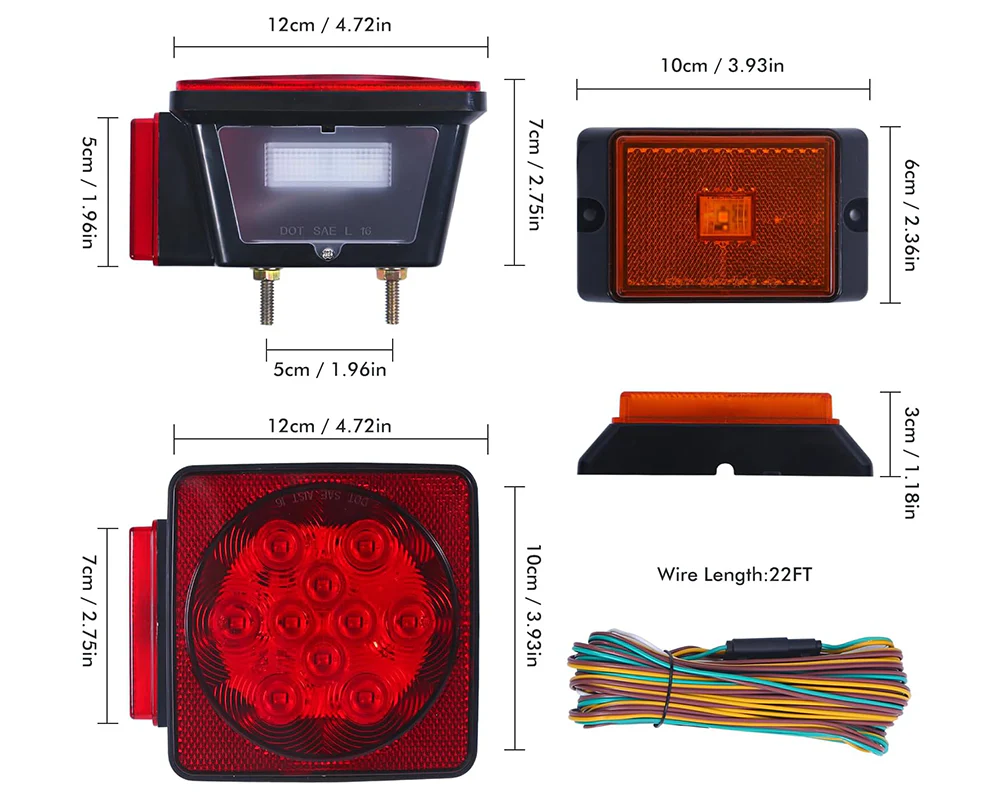 LED Trailer Tail Lights - Image 4