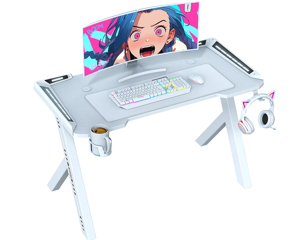 Gaming Desk with RGB LED Lights - Image 9