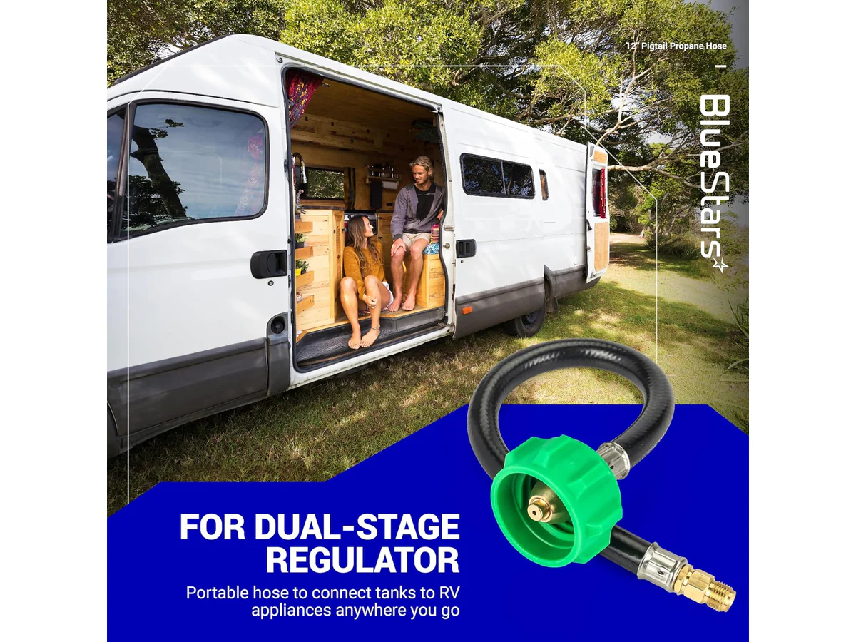 RV Propane Hose Dual Tank Connector - Image 5
