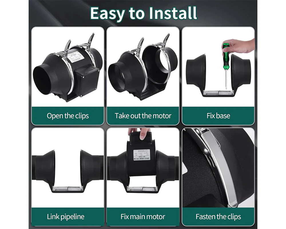 Inline Extractor Fan Exhaust Duct 150MM - Image 5