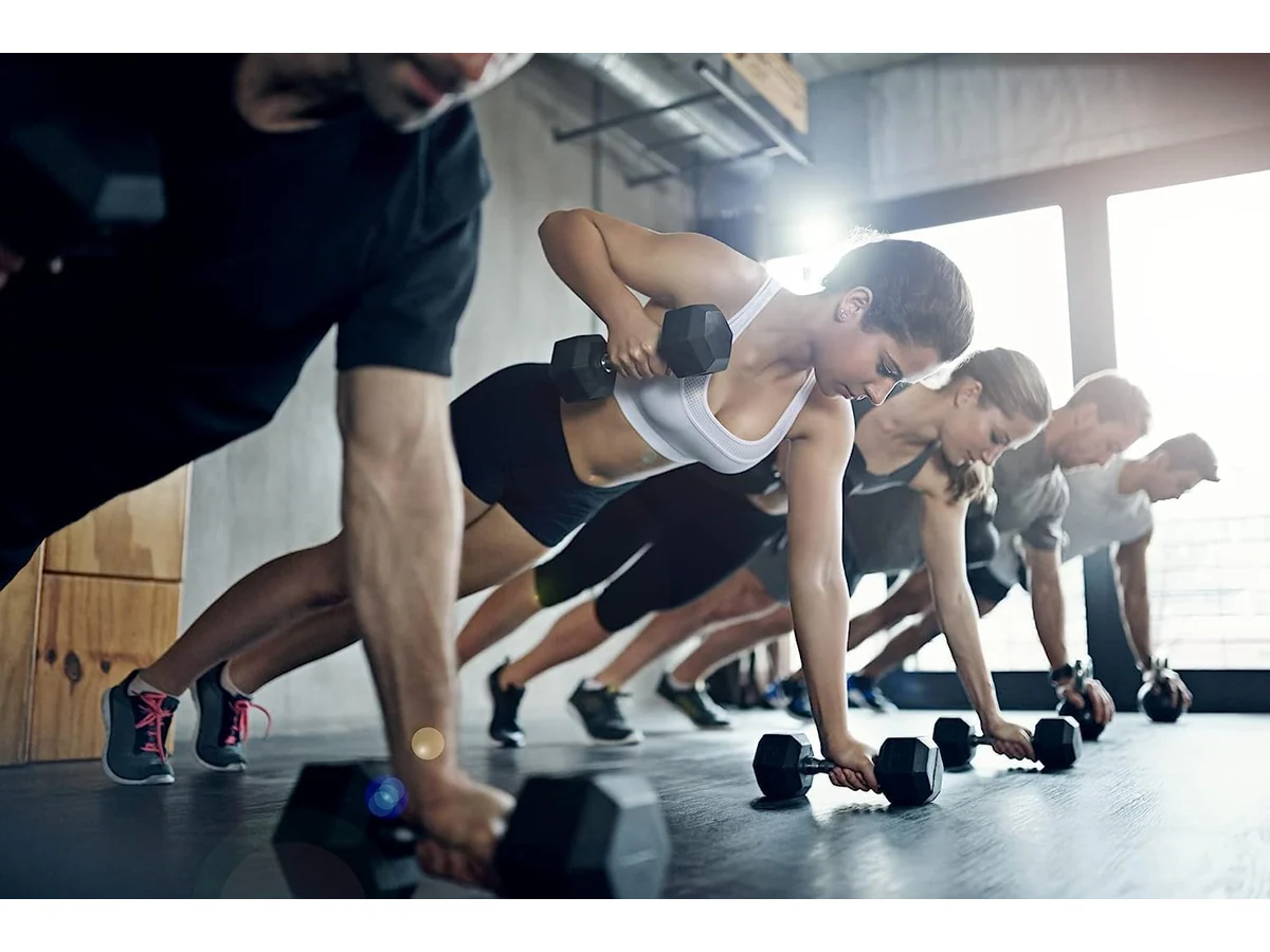 15kg Rubber Hex Dumbbell - Image 3