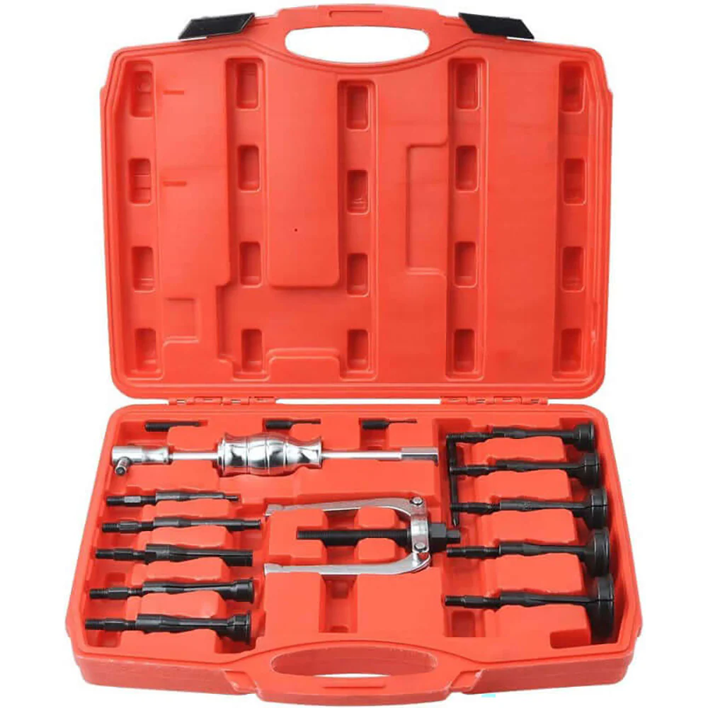 16Pcs Bearing Extractor Blind Hole Inner Internal Bushes Puller Set