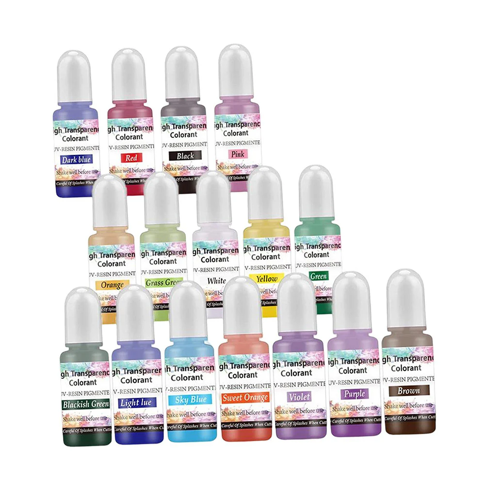 16 Color Epoxy Resin Pigment Liquid Acrylic Ink Set for Resin Art and DIY Crafts