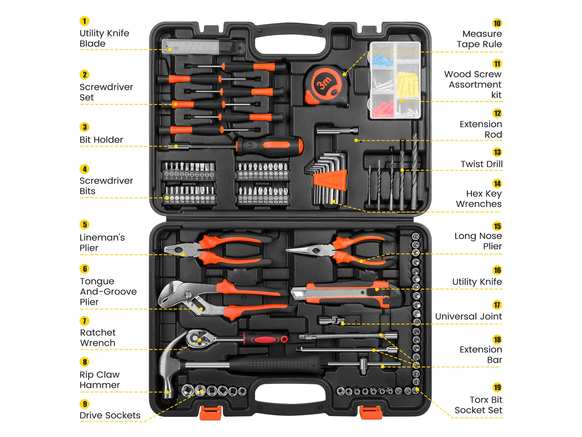 171 PCS Socket Wrench Auto Repair Tool - Image 3
