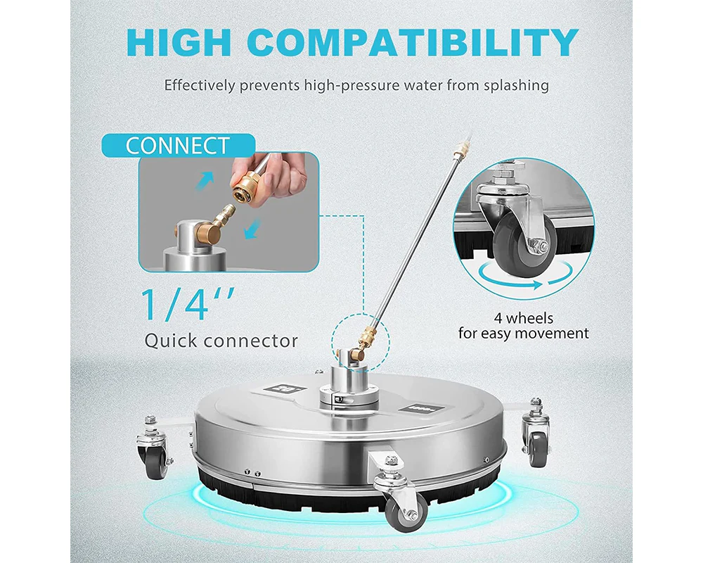 18" Pressure Washer Surface Cleaner with accessories - Image 4
