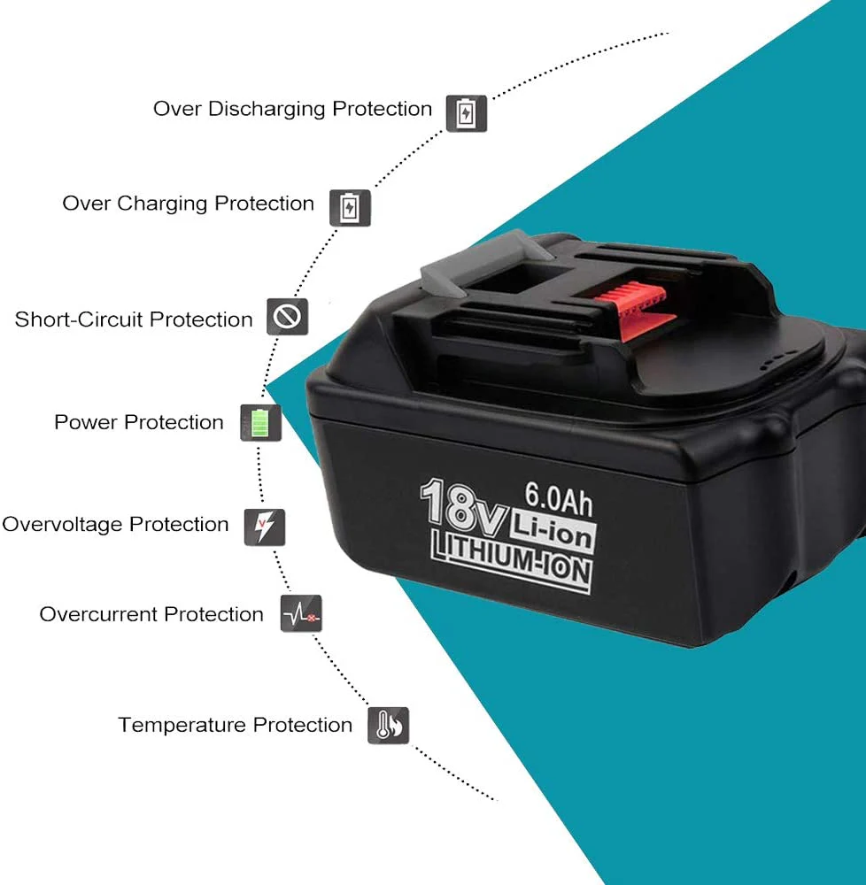 2X Replacement Makita 18V Battery 6AH Makita Battery - Image 5