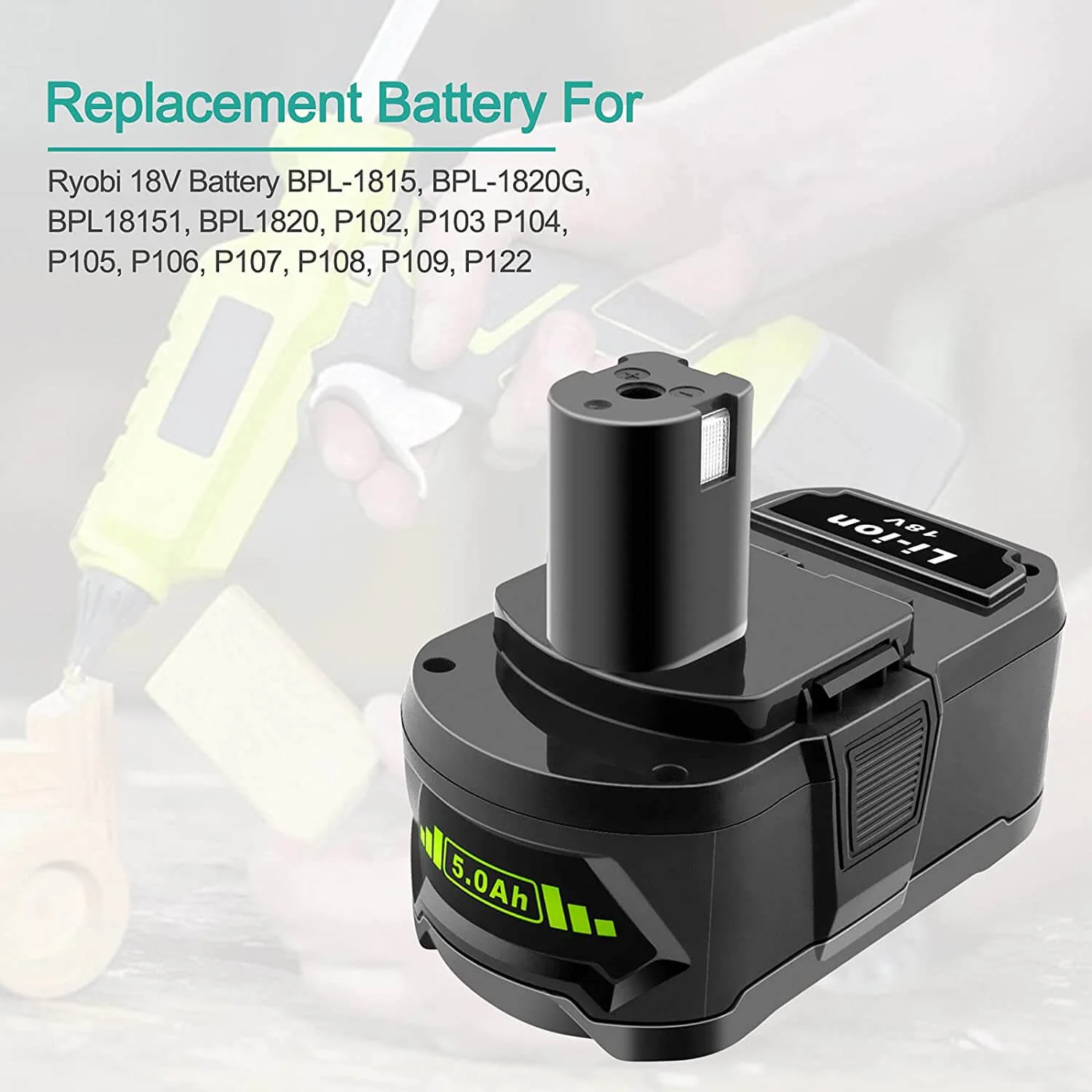Replacement Ryobi 18V 4AH Battery - Image 7