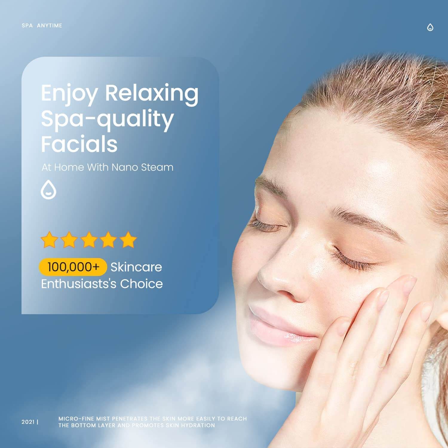 Facial Face Thermal Spa Steamer Pores Steam Sparyer Skin Sauna Machine - Image 5