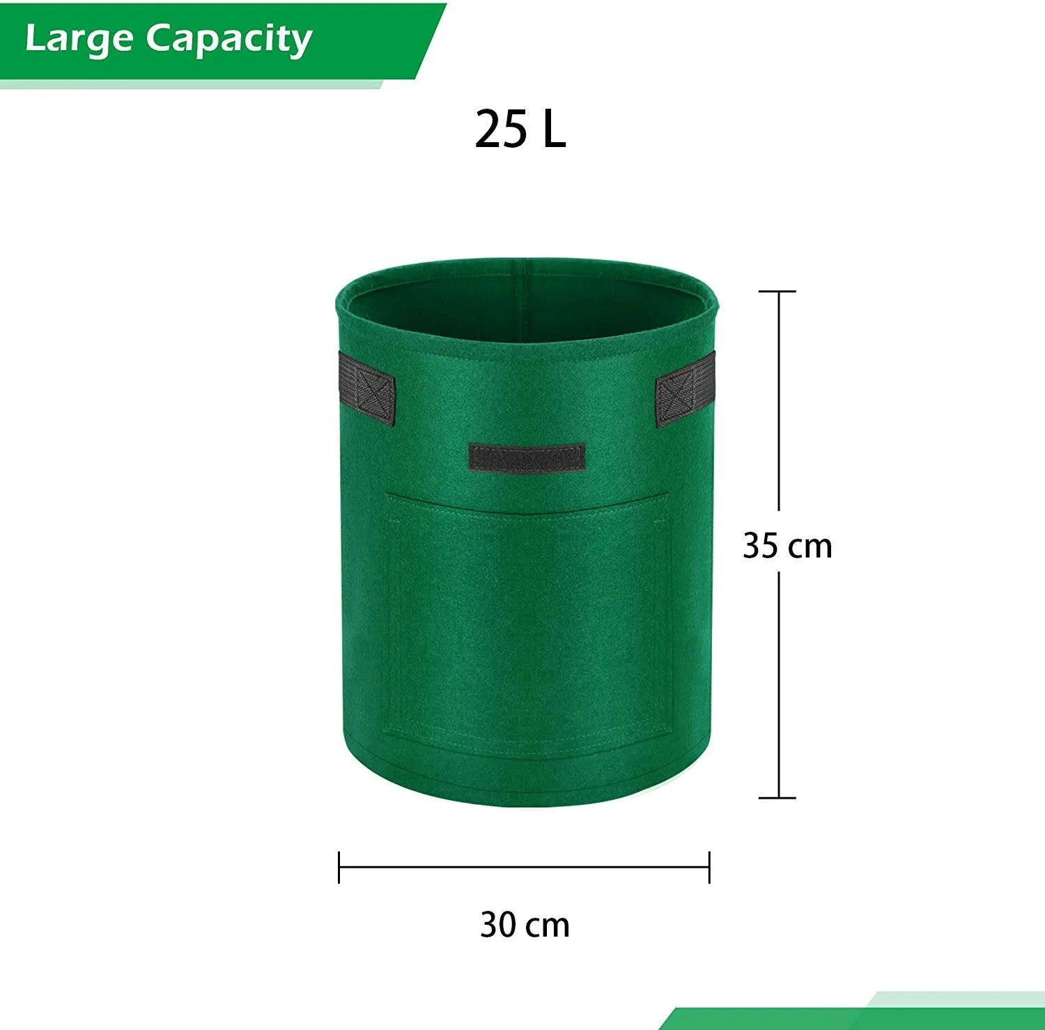 Plant Grow Bag with Window 25L 4PCs - Image 6