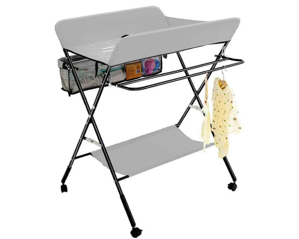 Foldable Nappy Care Station with Wheels - Image 9