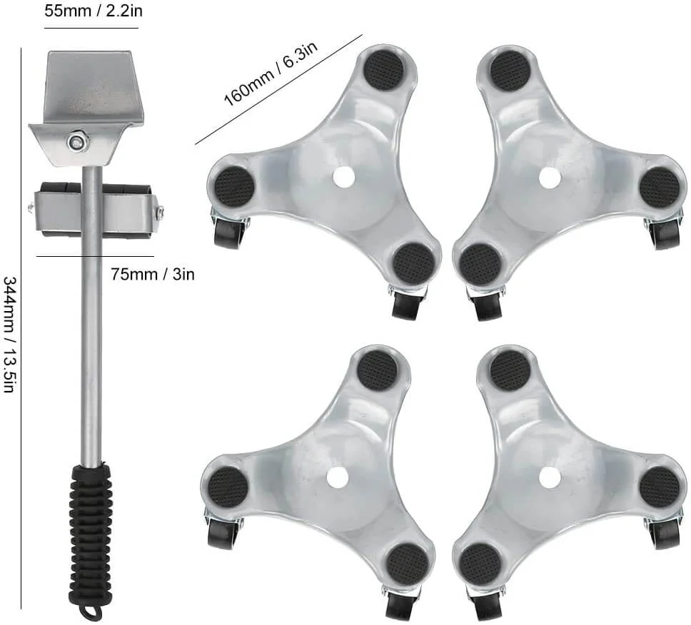Furniture Mover Lifter Slider Grey - Image 5