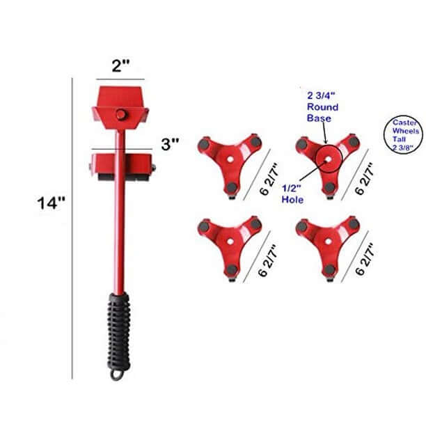 Furniture Mover Lifter Slider Red - Image 7