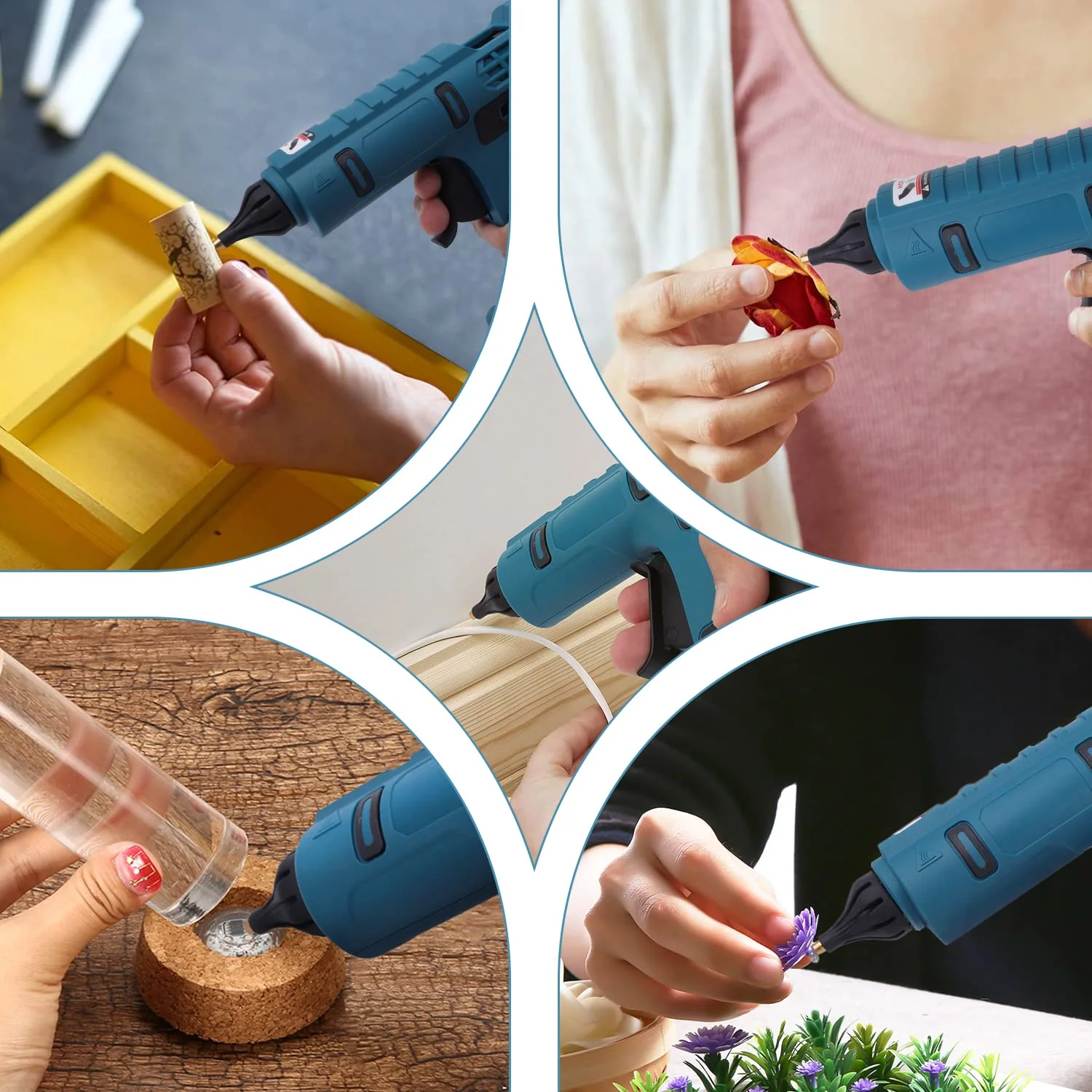 Cordless Hot Glue Gun Compatible with Makita 18V Battery - Image 5