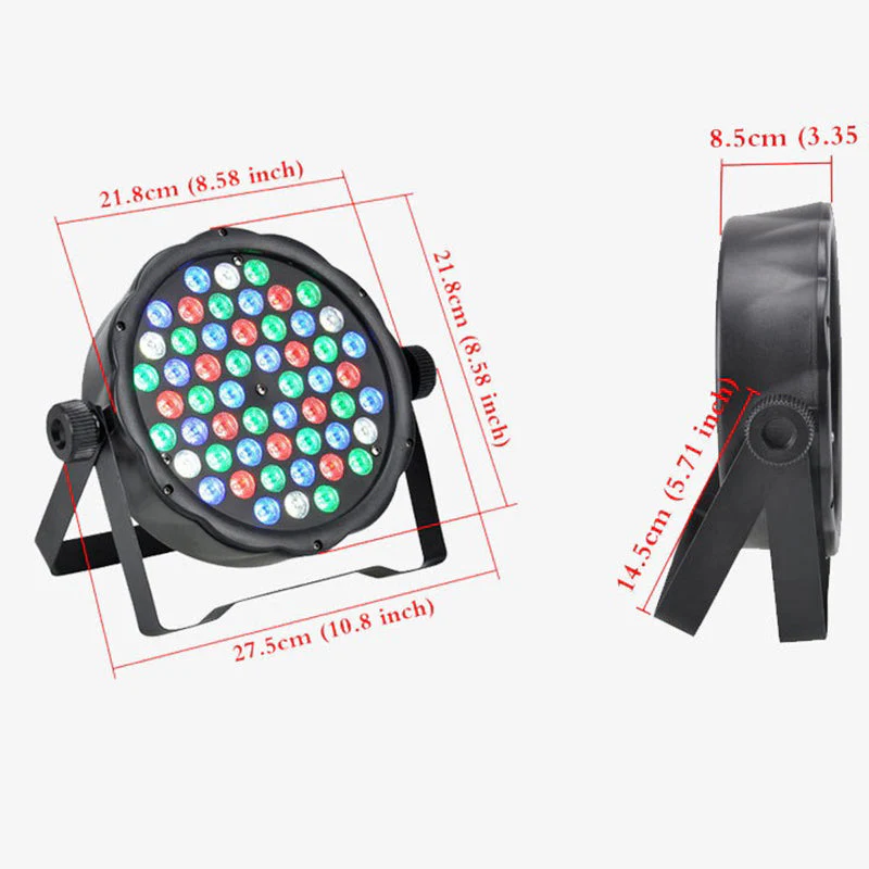 Professional 54 LEDs PAR Light LED Strobe Stage PAR Light 4PCS - Image 4
