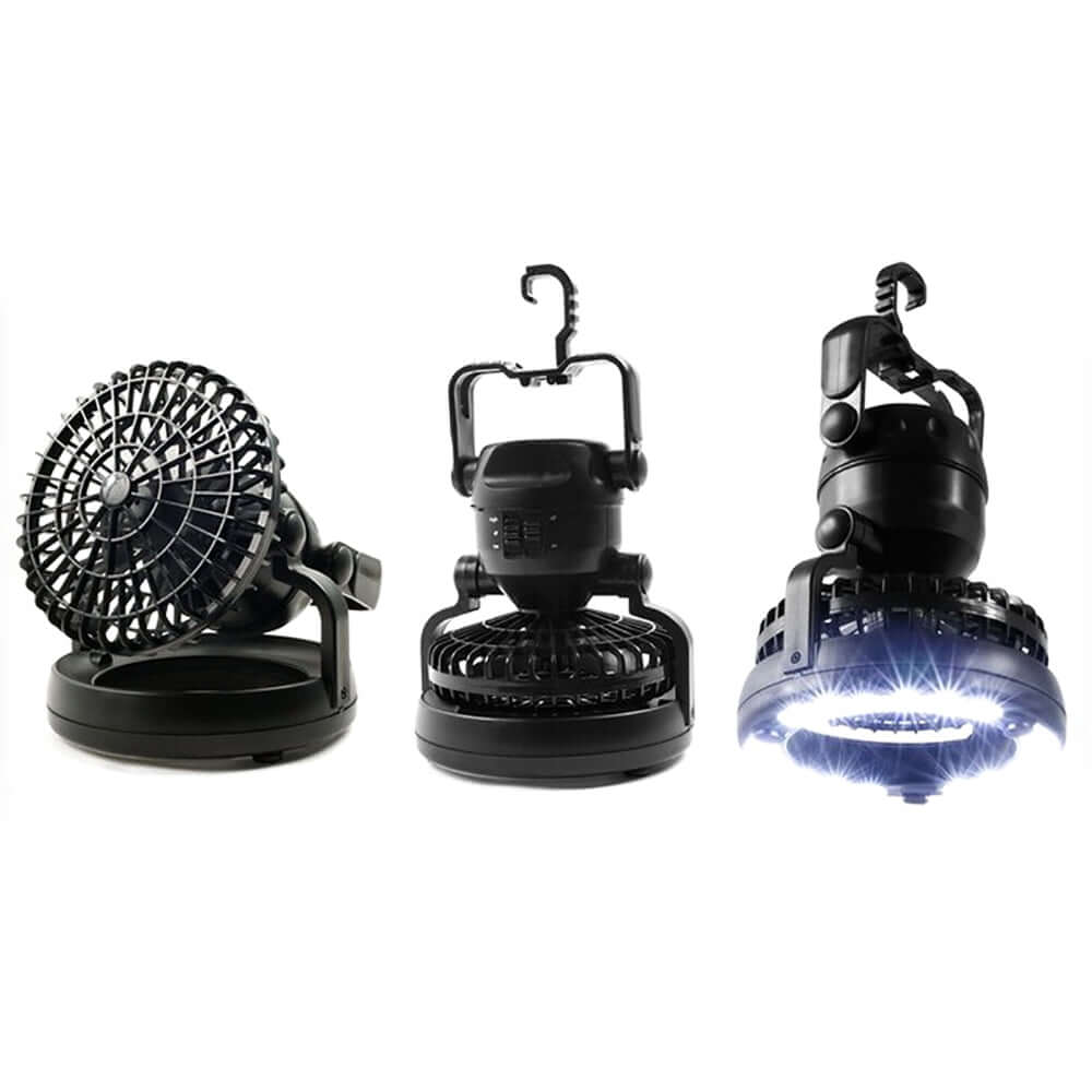 2 In 1 Camping Tent Lamp Lantern with Ceiling Fan - Image 3