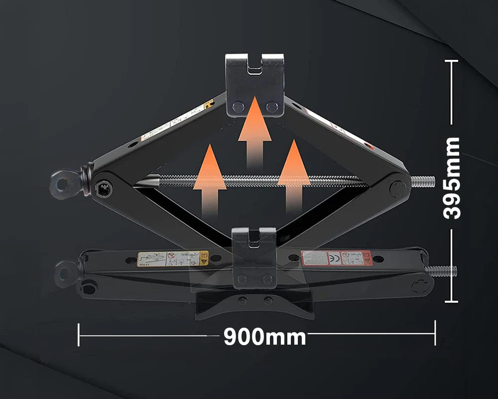 Heavy Duty 2 Ton Capacity Scissors Jack 2000 KG Manual Jack - Image 2