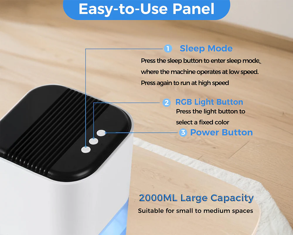 Portable Dehumidifier 2000ml - Image 4