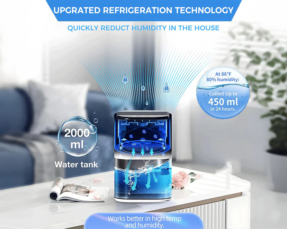 Portable Dehumidifier 2000ml - Image 5