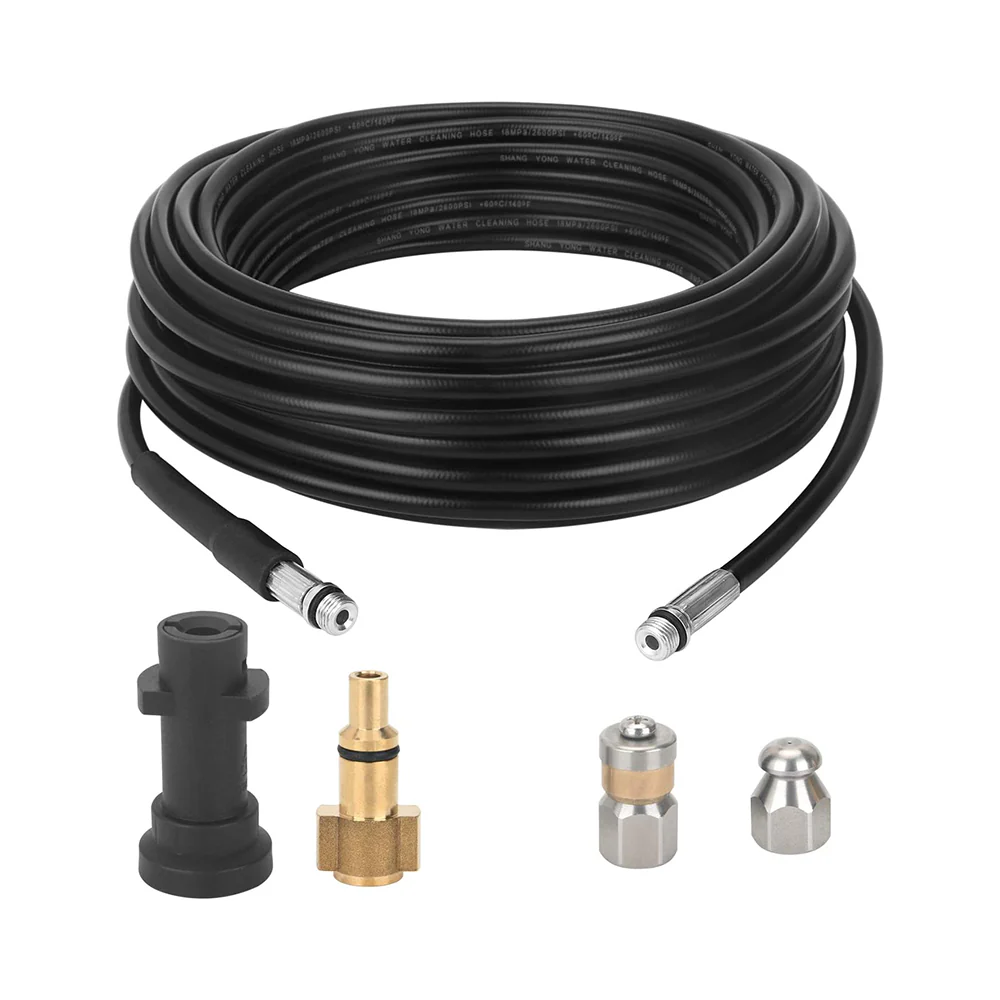 20m Drain/Pipe Cleaning Kit for Karcher, Ozito, Briggs & Stratten