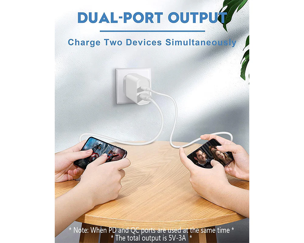 20W Fast Charger Dual Port Charger - Image 6