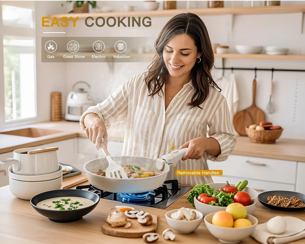 Cookware Sets Frying Cast Iron Pans Cast - Image 9