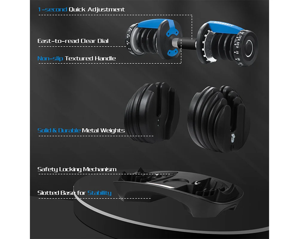 Adjustable dumbbells 24Kg - Image 7