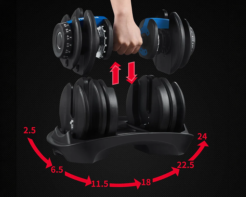 Adjustable dumbbells 24Kg - Image 8
