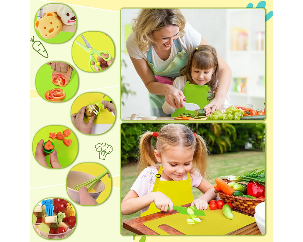 28-Piece Kids Safe Knife Set for Montessori Kitchen Tools - Image 3