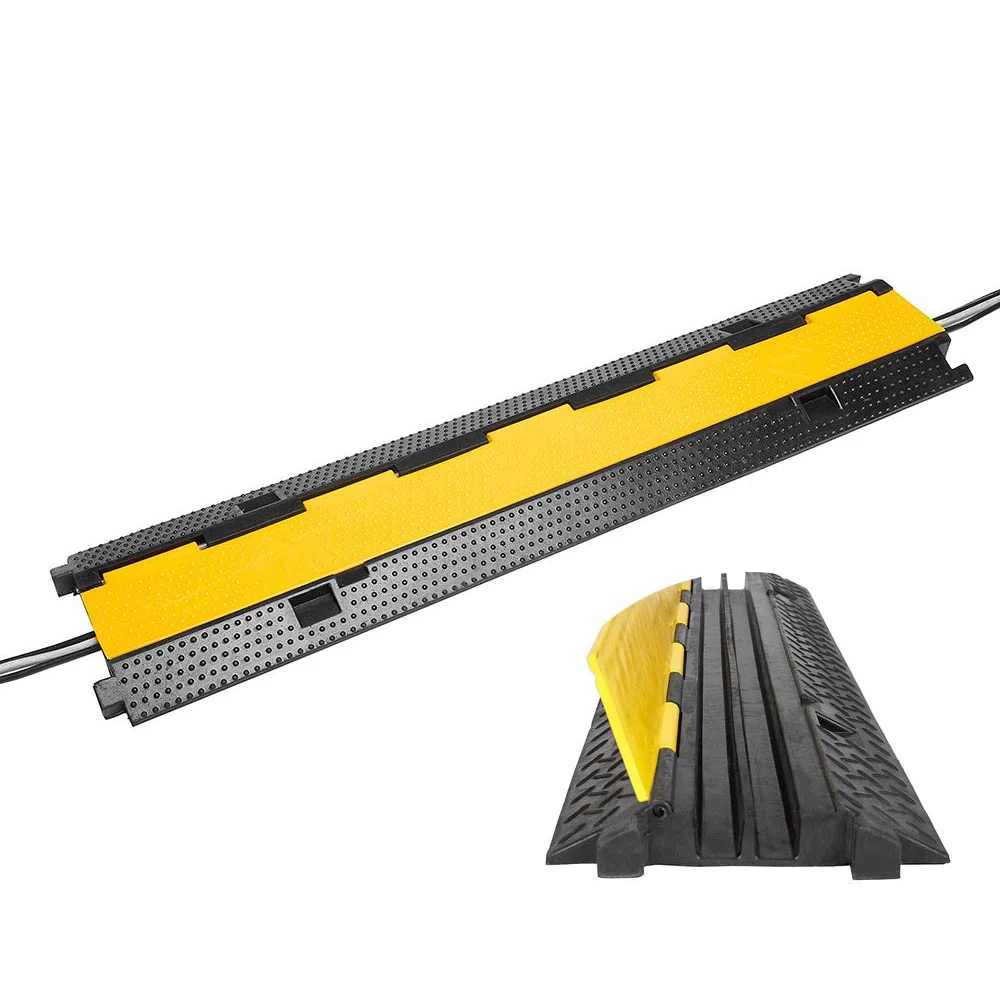 2 Channel Floor Cable Protector Solid Ramp